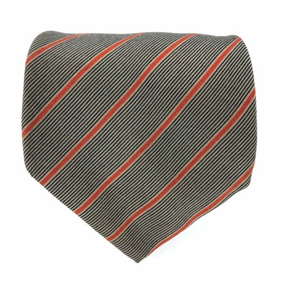 Vitaliano Pancaldi Other - Vitaliano Pancaldi Tie Men's Red Black Beige Striped Elegant Classic "W" Necktie